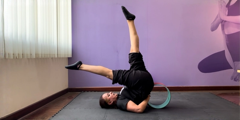 Instructor helping student